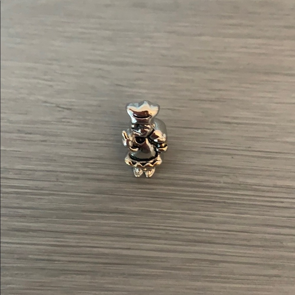 Pandora chef charm with gold accent